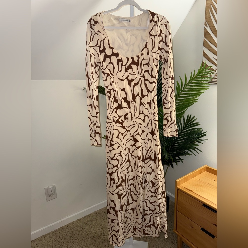 Mon Renn HIGH TIDE LONG SLEEVE DRESS‎ - HIGH TIDE COFFEE - Picture 4 of 7